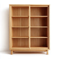 Armoire de rangement ouverte en chêne massif naturel 100 x 45 x 180 cm rectangulaire